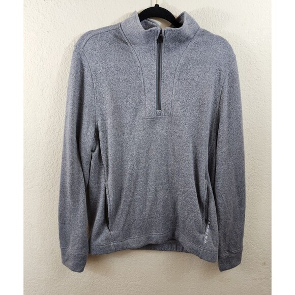 Dunning Golf Womens S Gray Long Sleeve Quarter Zip Mock Neck Pullover - Picture 1 of 7